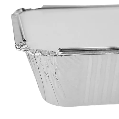 10 Pieces Aluminum Containers with Lid  8389 ( 890 CC )