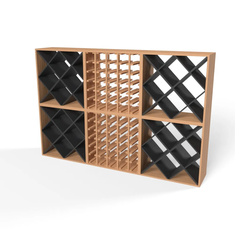 180 Bottles Diamond Wine Rack Set - Style 1