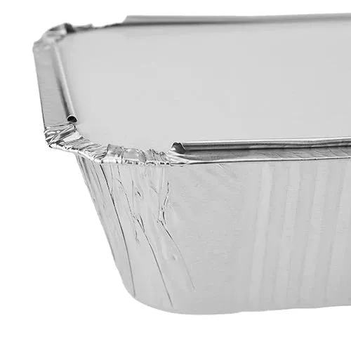 240 Pieces Hotpack Aluminium Container with Lid-197*124*46mm