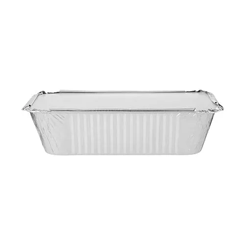 240 Pieces Hotpack Aluminium Container with Lid-197*124*46mm