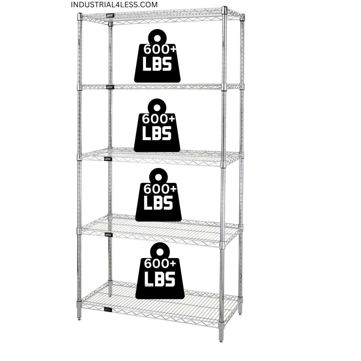 24" x 30" Chrome Wire Shelving Unit