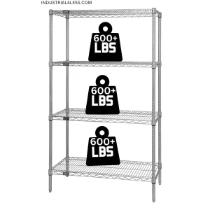 24" x 30" Chrome Wire Shelving Unit