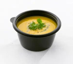 375ml Round Black Microwave Food Bowls x500