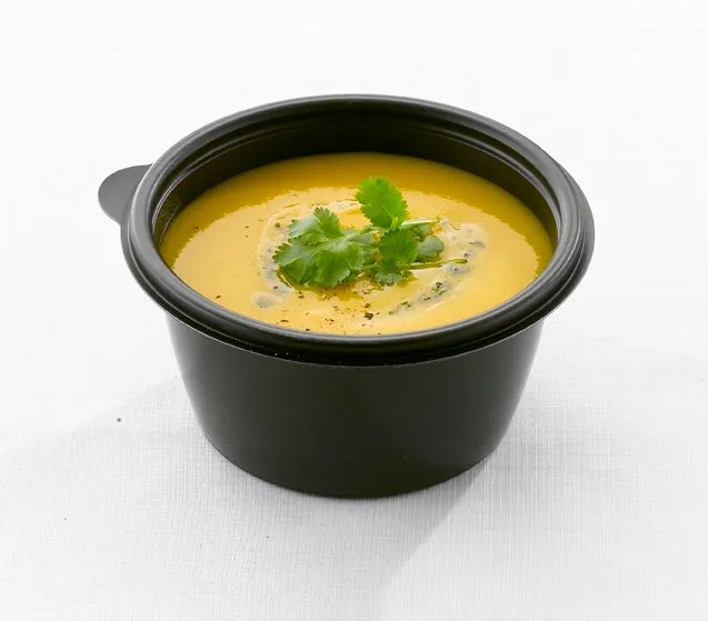 375ml Round Black Microwave Food Bowls x500