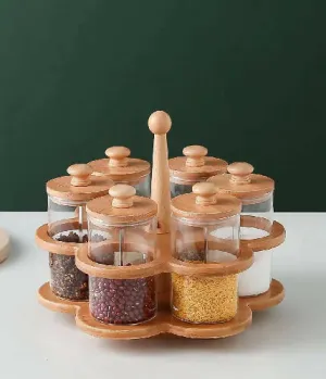 6 Slot Rotating Spice Rack
