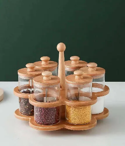 6 Slot Rotating Spice Rack