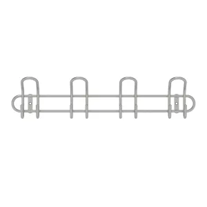 8 Metal Hooks Hook Rail