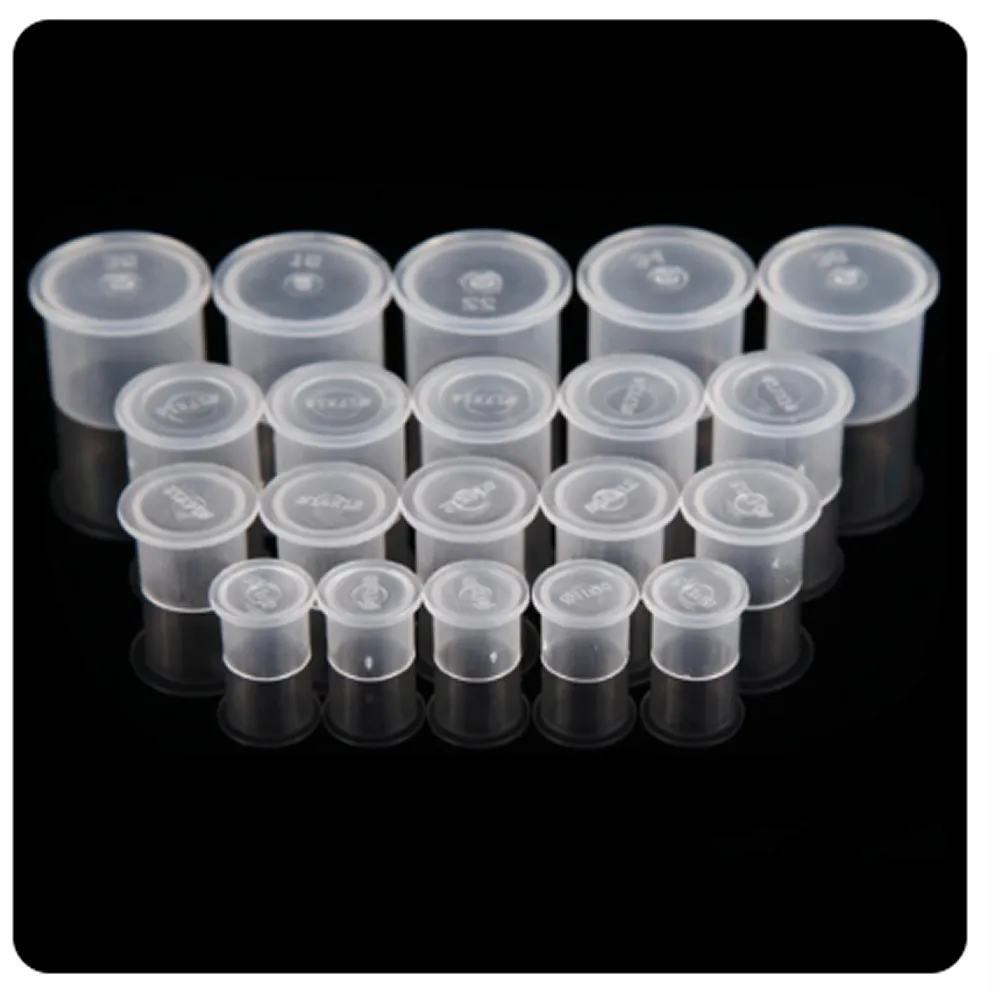 8 X 10Mm Clear Pigment Tattoo Ink Holder With Stable Base Q24-6-4