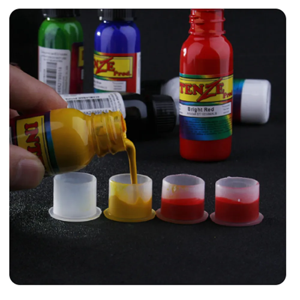 8 X 10Mm Clear Pigment Tattoo Ink Holder With Stable Base Q24-6-4