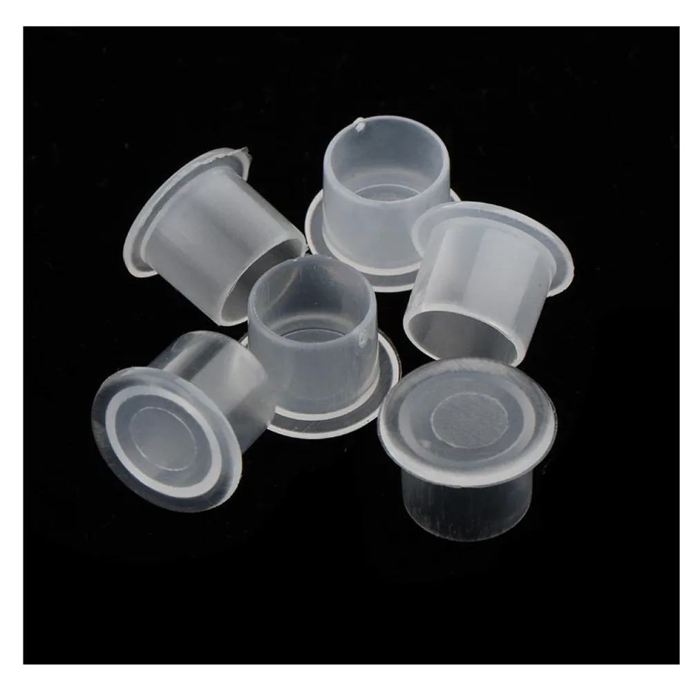 8 X 10Mm Clear Pigment Tattoo Ink Holder With Stable Base Q24-6-4