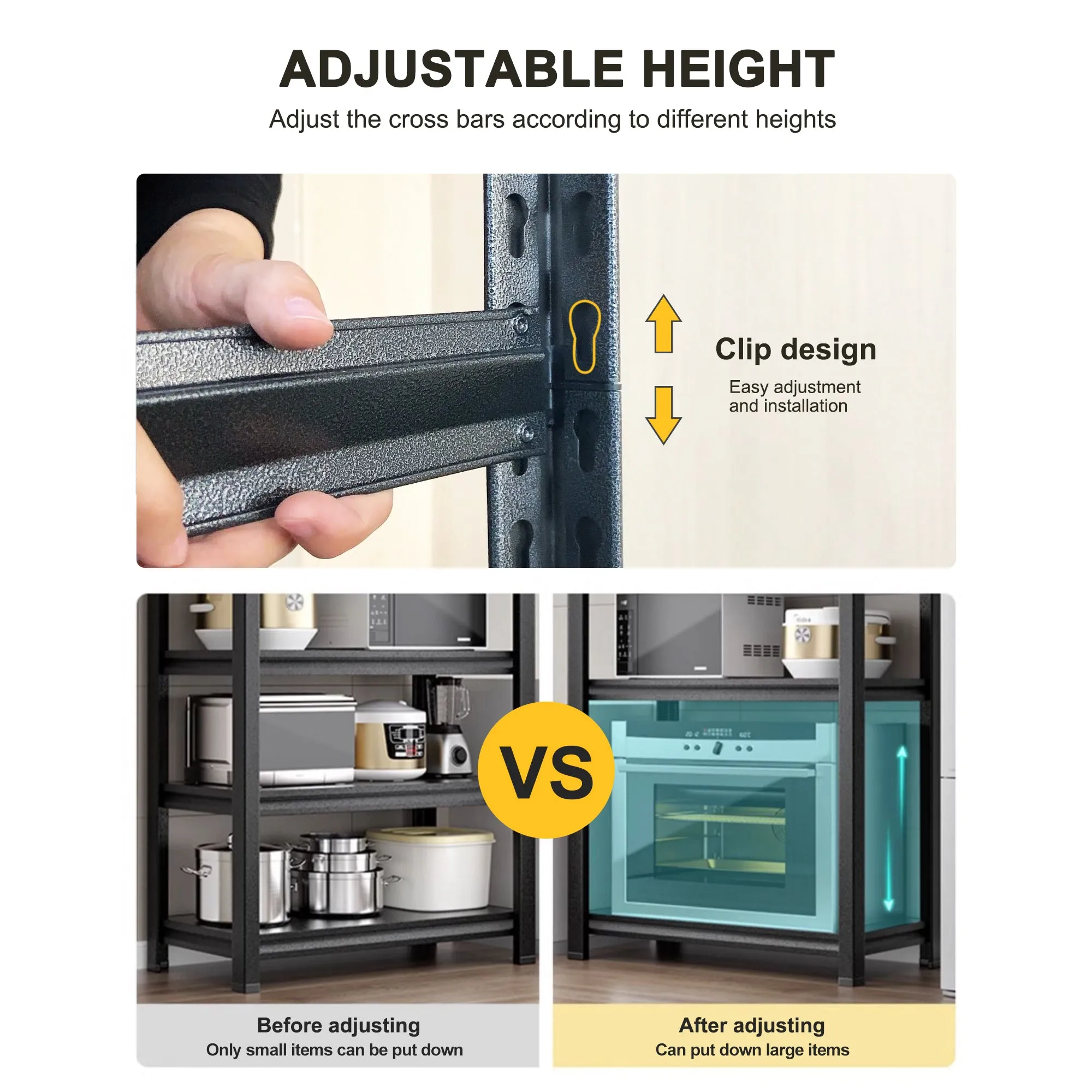 Adjustable Heavy Duty Metal Shelf