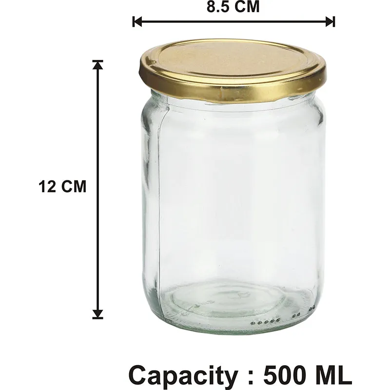 Amarantha Airtight Storage Jar (500 ML) - Set Of Four