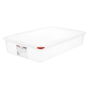 Araven Polypropylene 1/1 Gastronorm Food Containers 13.7Ltr with Lid (Pack of 4) - GL260