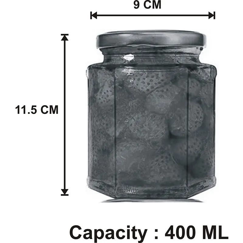 Arya Airtight Storage Jar (400 ML) - Set Of Four