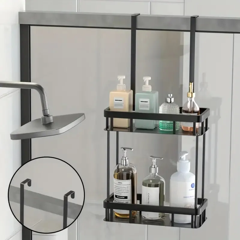 Bathroom 1pc Over The Door Shower Caddy