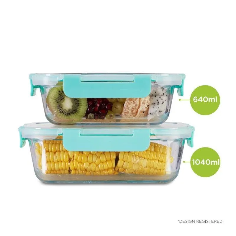 Bauble Glass Container (640 & 1040 ML) - Set Of Two