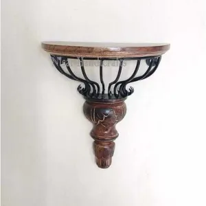 Beautiful Wooden Iron Decorative Wall Bracket, Shelf, Wall Mount