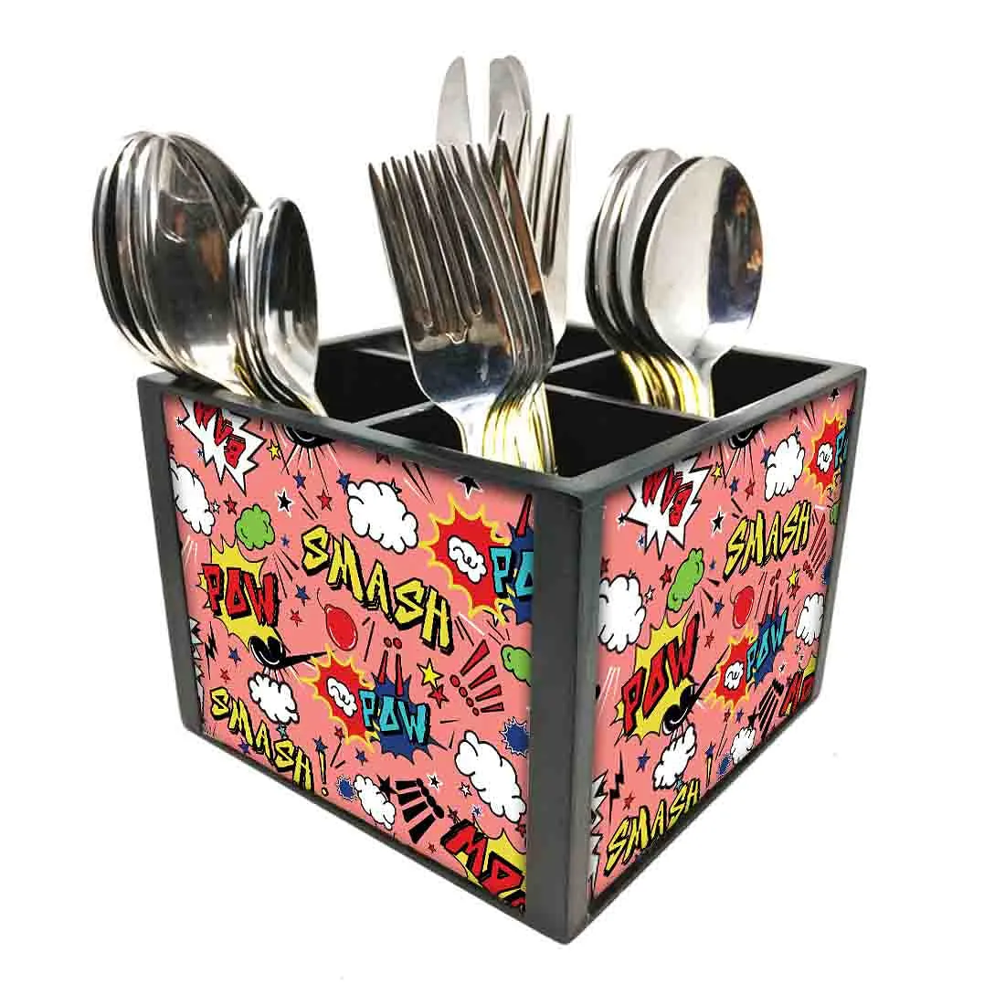 Best Black Caddy Organizer - Comic Style Pink