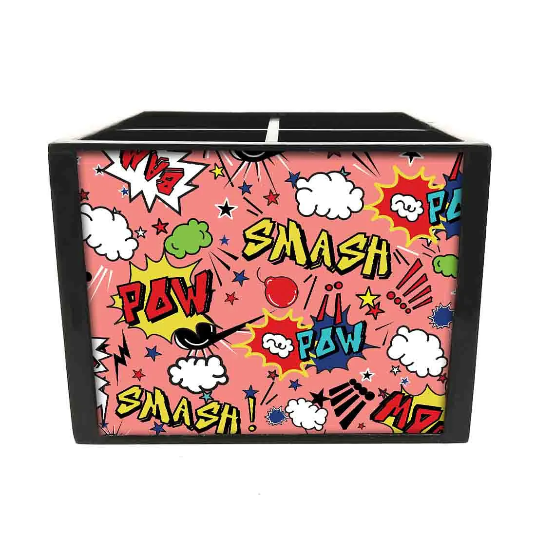 Best Black Caddy Organizer - Comic Style Pink