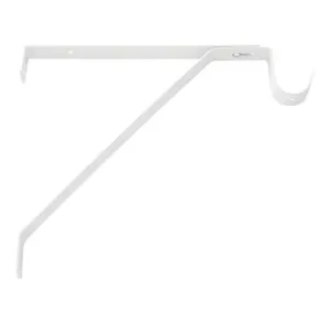 BHP 702W Heavy Duty Adjustable Closet Rod Bracket with Shelf Support