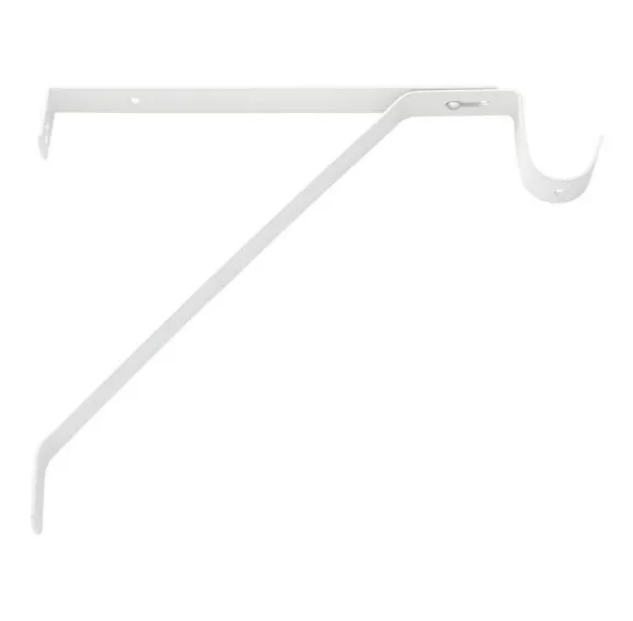 BHP 702W Heavy Duty Adjustable Closet Rod Bracket with Shelf Support