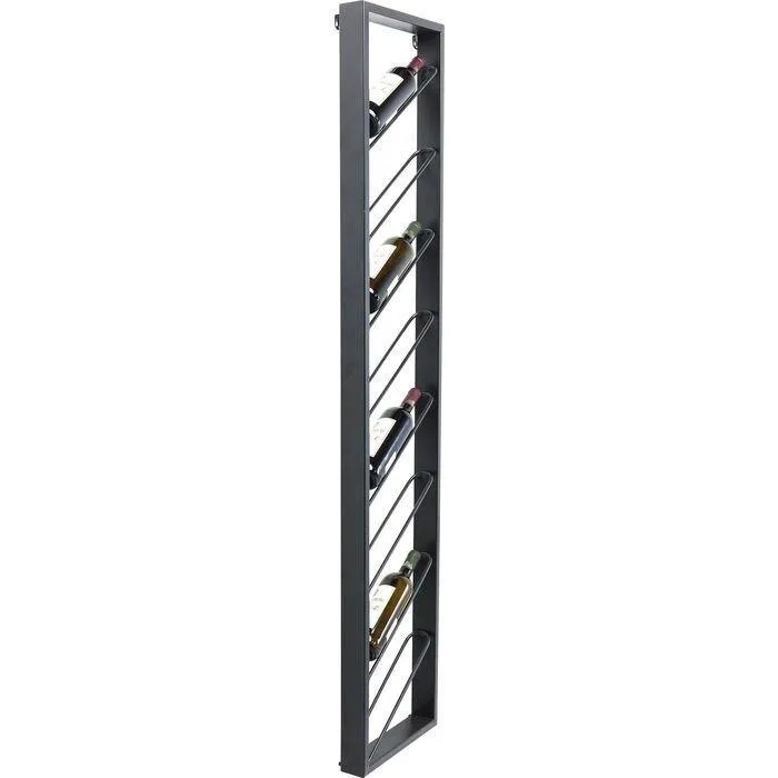Bistro Uno Black Metal Wall Wine Shelf