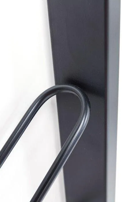 Bistro Uno Black Metal Wall Wine Shelf