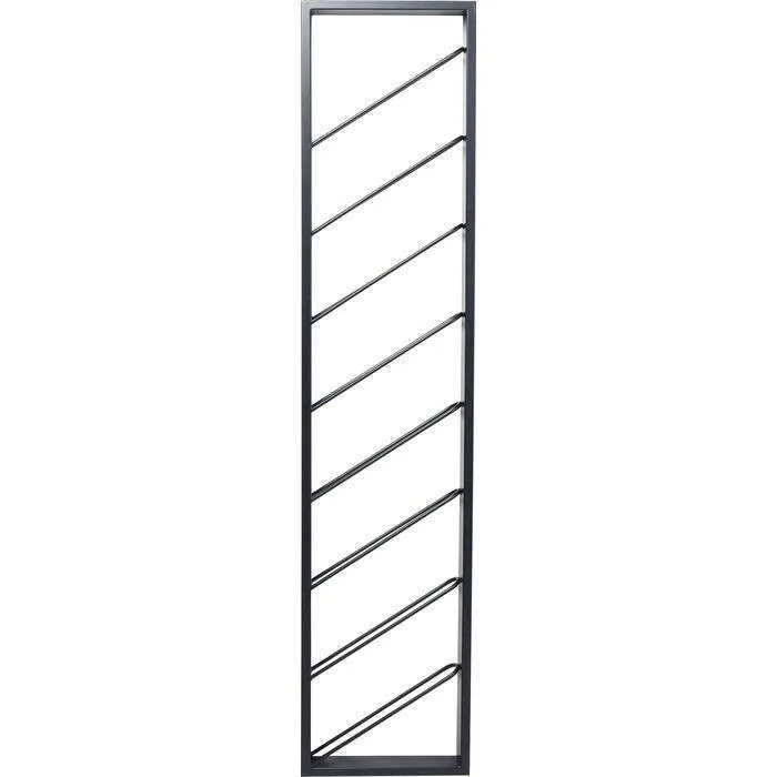 Bistro Uno Black Metal Wall Wine Shelf