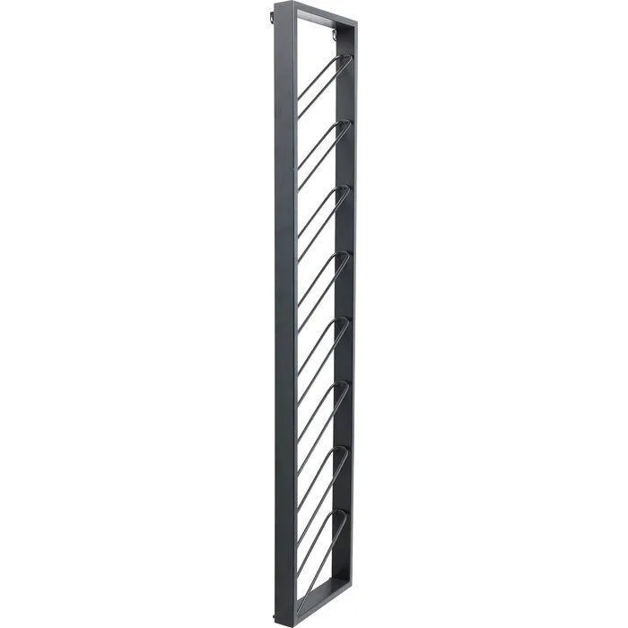 Bistro Uno Black Metal Wall Wine Shelf