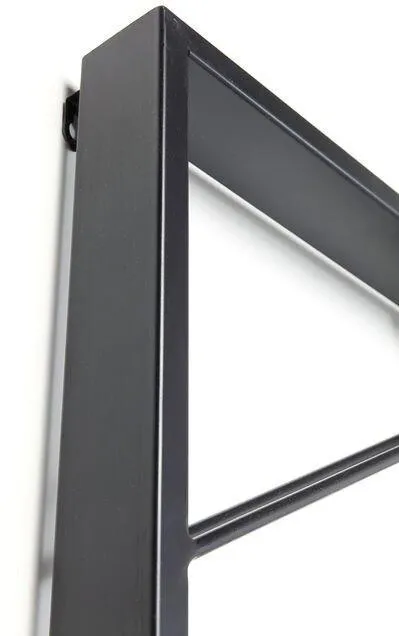 Bistro Uno Black Metal Wall Wine Shelf