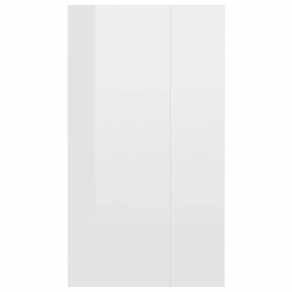 Book Cabinet/Sideboard High Gloss White 66x30x98 cm Engineered Wood