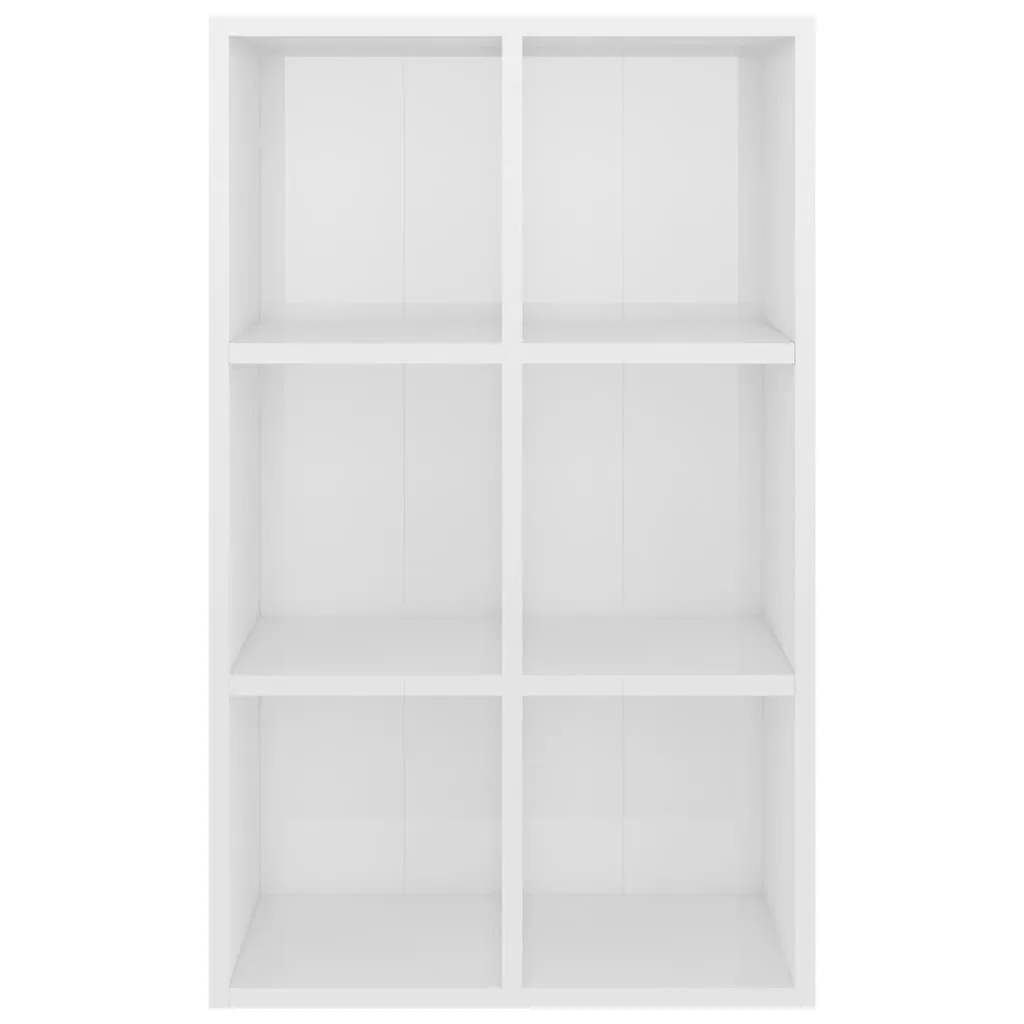 Book Cabinet/Sideboard High Gloss White 66x30x98 cm Engineered Wood