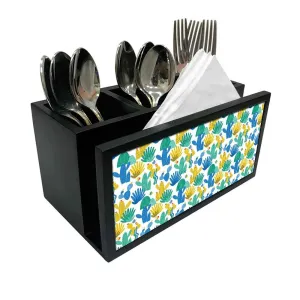 Cutlery Tissue Holder Napkin Stand -  Cactus Design