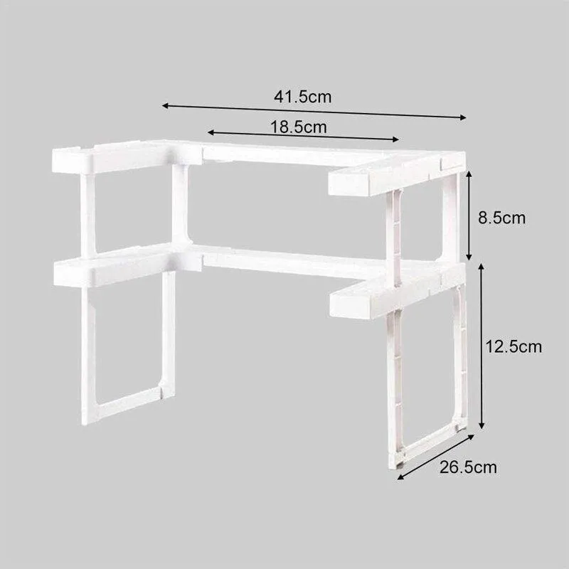 Deluxe Stackable Kitchen Organizer for Effortless Cabinet Storage