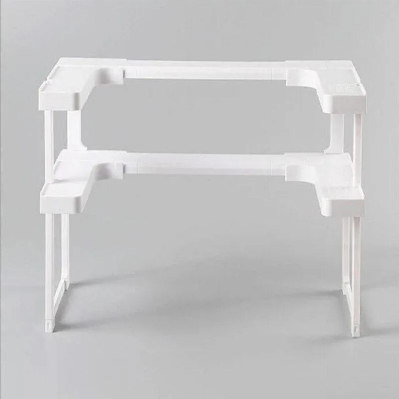 Deluxe Stackable Kitchen Organizer for Effortless Cabinet Storage