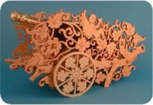 Detailed Grapevines Wine Bottle Holder Pattern - BEST SELLER