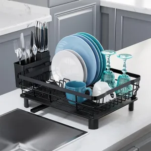 Dish Drying Rack Drain Board Utensil Holder