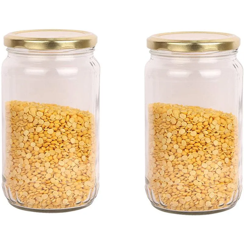 Feyre Airtight Storage Jar (1000 ML) - Set Of Two