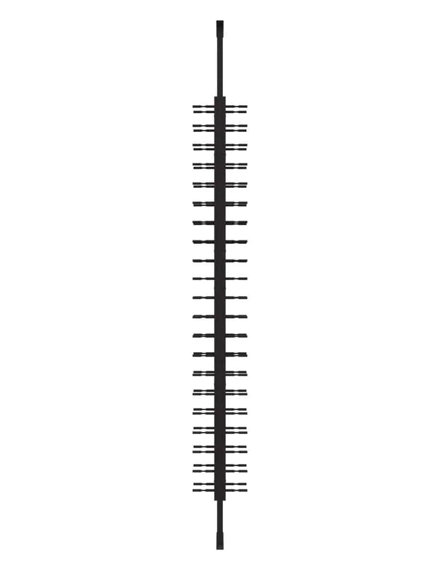 Floor-to-Ceiling Mounted Wine Rack Display - 2-Sided  (42 Bottles)