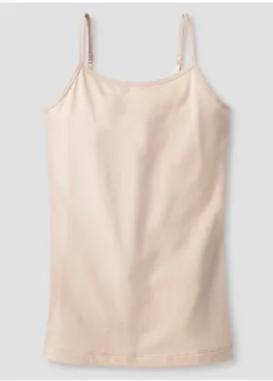 Girls' Cami Top with Shelf-Bra - Beige