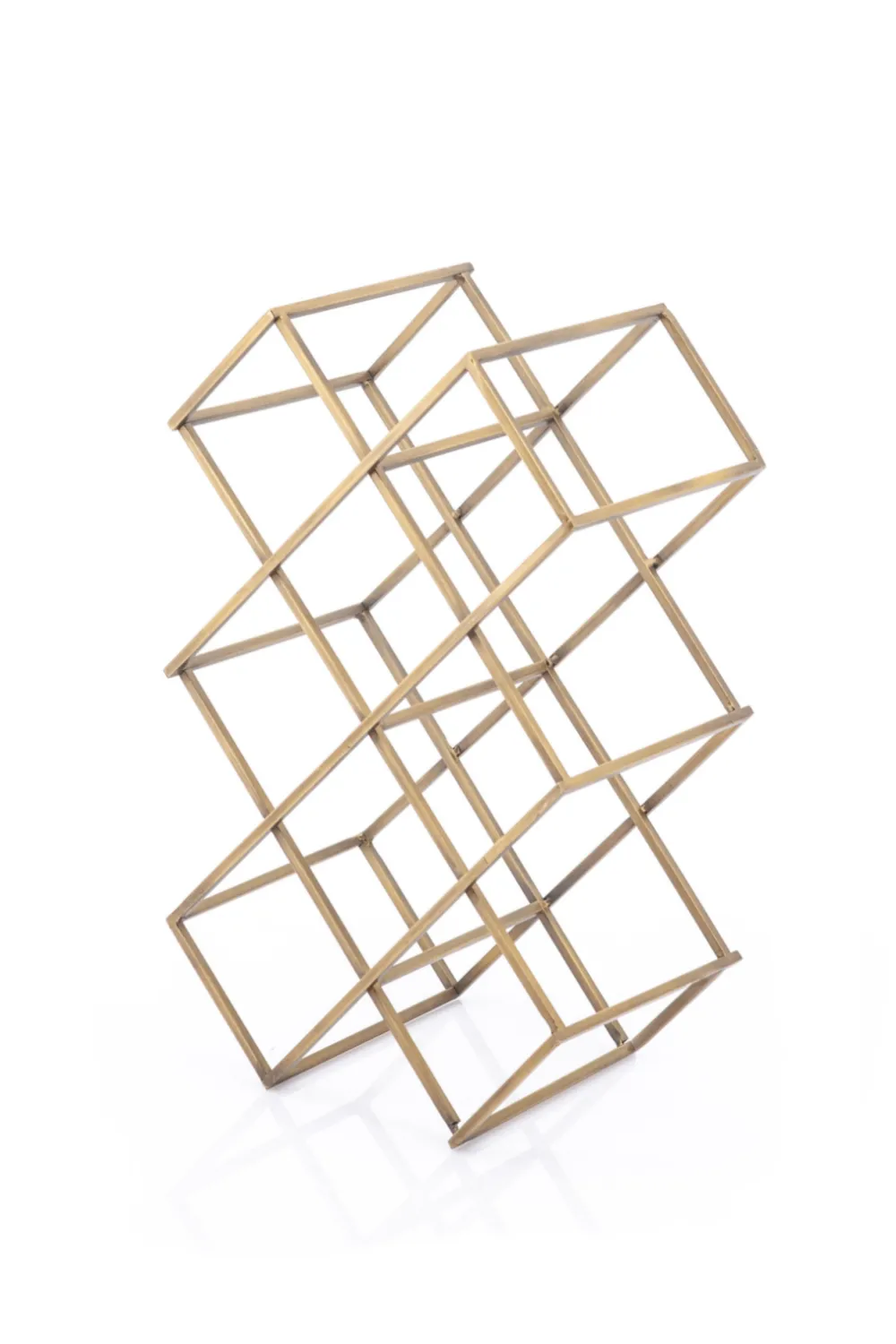 Gold Geometric Wine Racks S (2) | By-Boo Burly