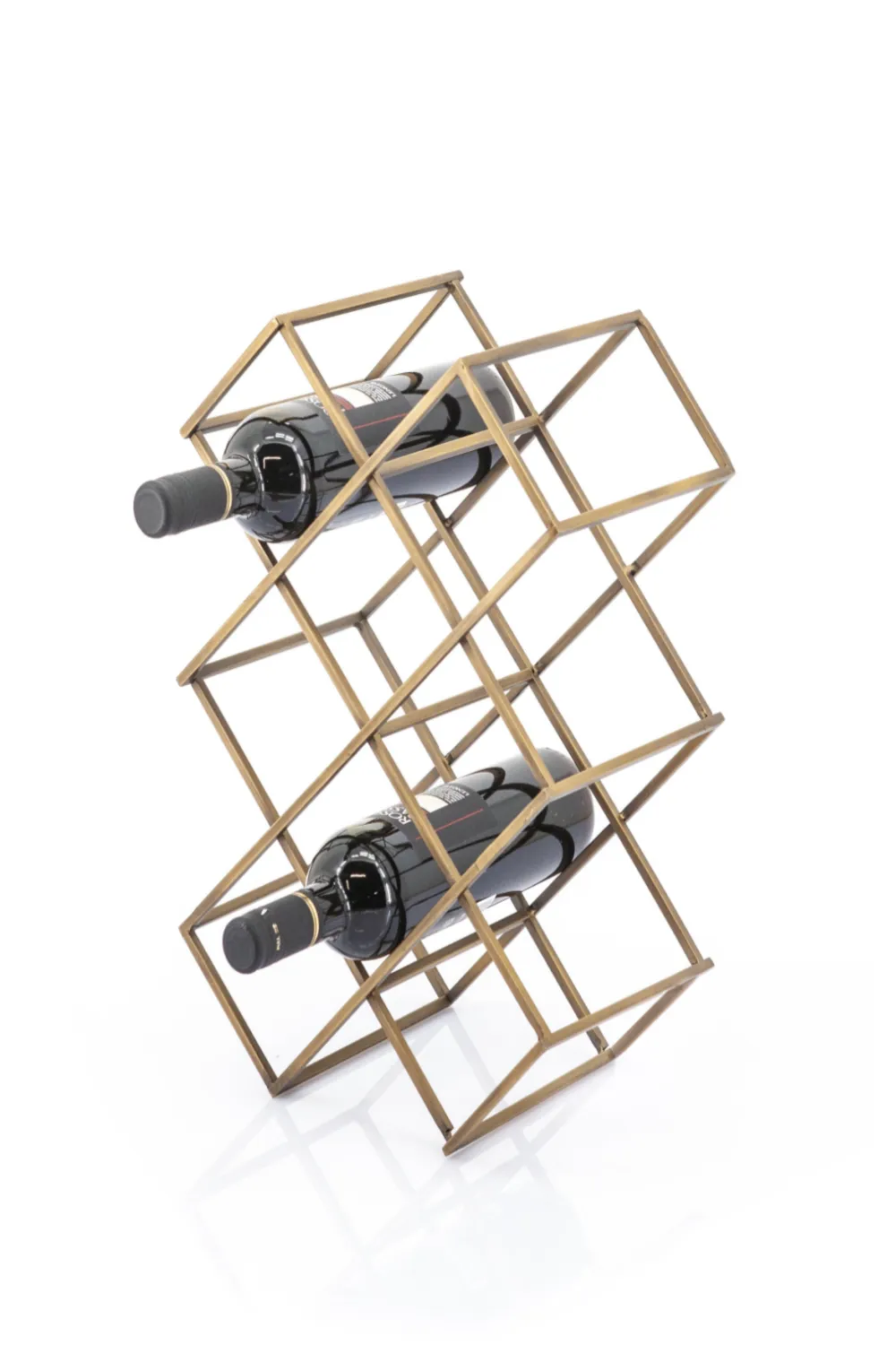 Gold Geometric Wine Racks S (2) | By-Boo Burly