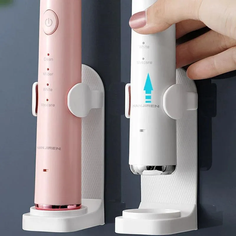 Hygienic Electric Toothbrush Holder with Water Outlet – Portable Organizer