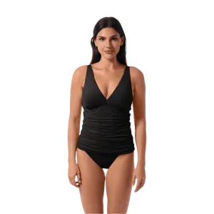 Jantzen Amber V-Neck Tankini Top - Black