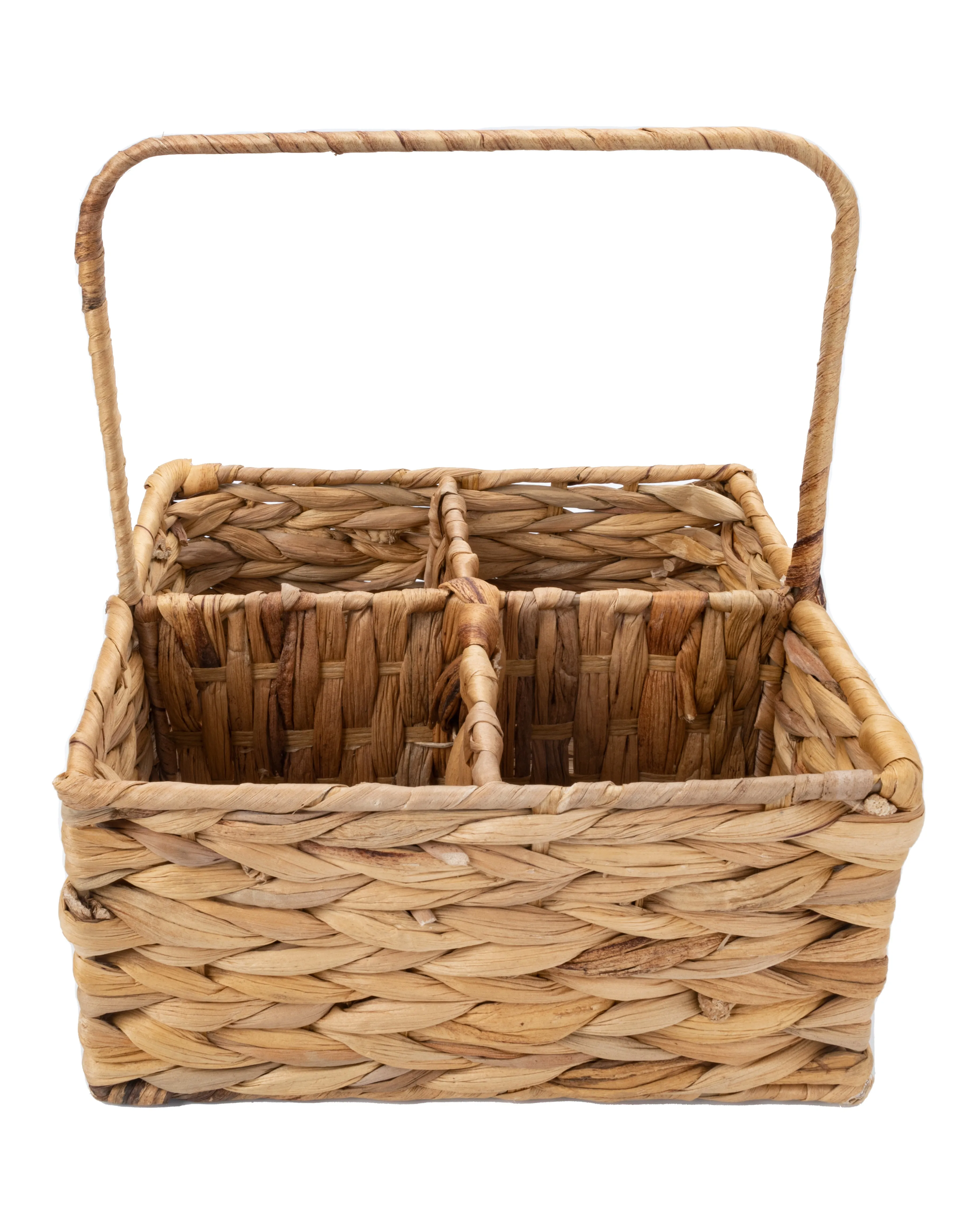 JoJo Fletcher 4 Sections Seagrass Woven Utensil Caddy