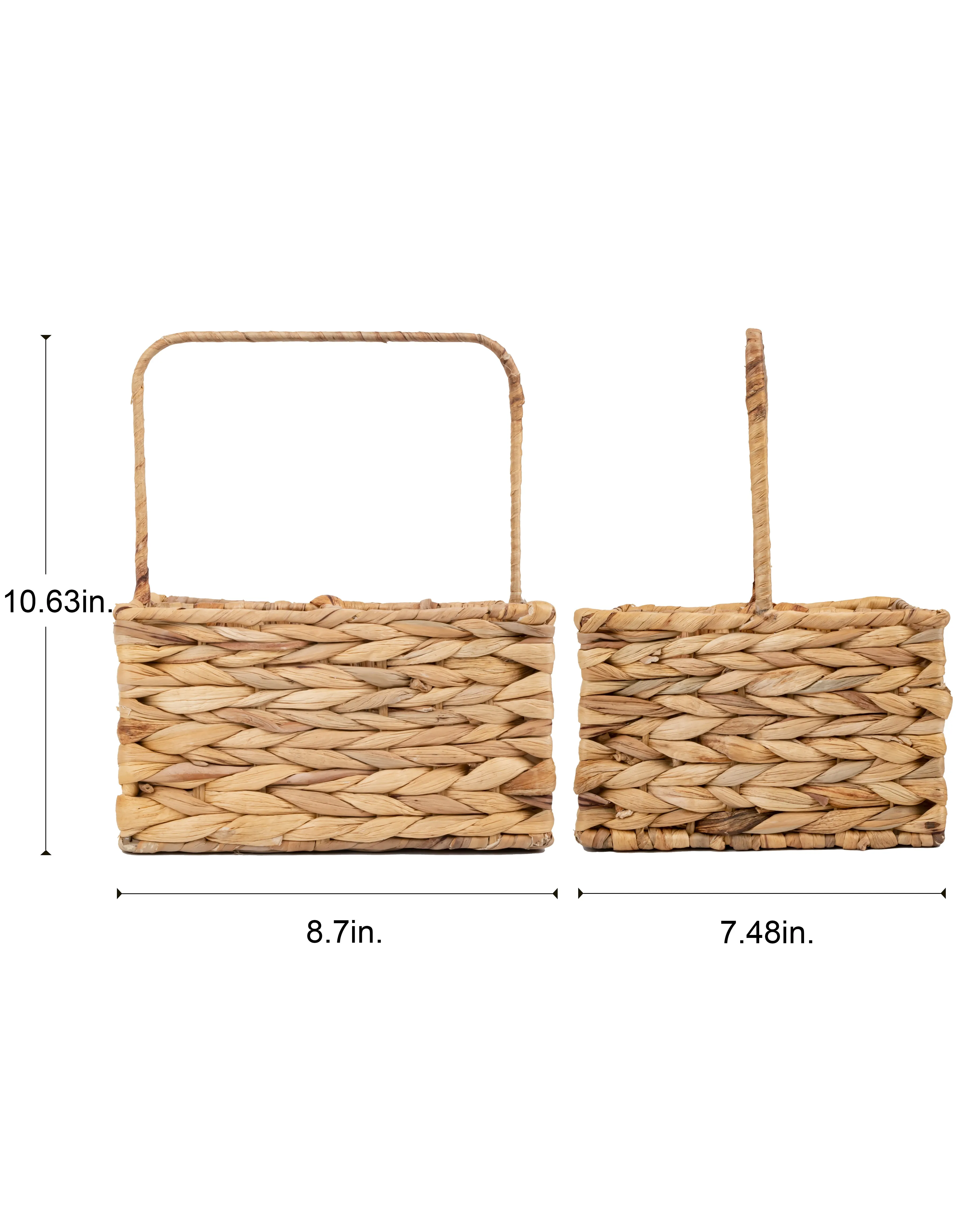 JoJo Fletcher 4 Sections Seagrass Woven Utensil Caddy