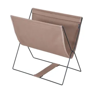 King Jim New Basic Foldable Magazine Rack - Beige