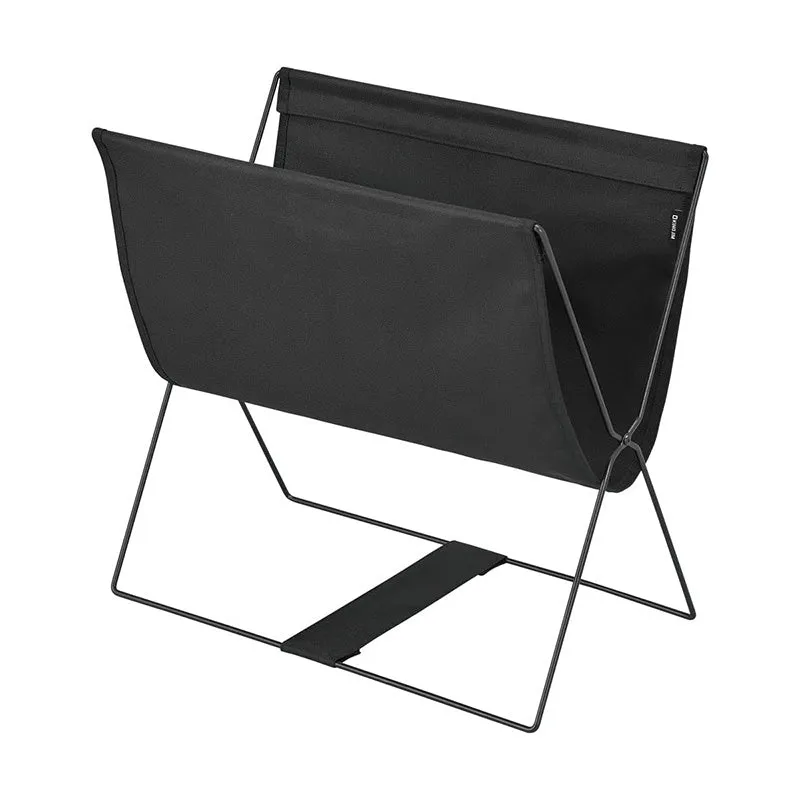 King Jim New Basic Foldable Magazine Rack - Black