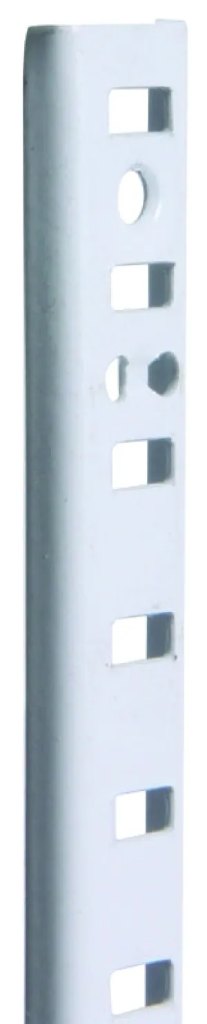 Knape & Vogt 255 PK255 WH 72 Shelf Standard, 500 lb, 23 ga Thick Material, 5/8 in W, 72 in H, Steel :EA: QUANTITY: 1