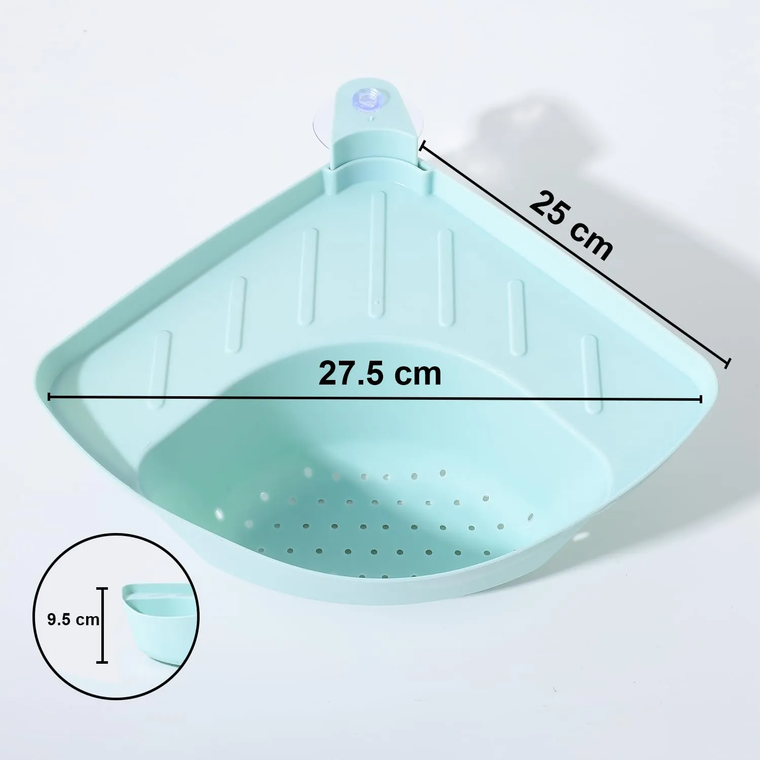 Kuber Industries Pack of 5 Kitchen Sink Stand | Food Strainer Stand for Kitchen | Vegetable-Fruit Drainer Holder | Sink Stopper Shifter for Kitchen | Multipupose Kitchen Sink Stand | TM20002BL | Blue